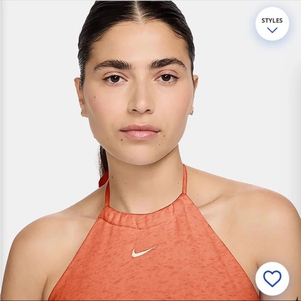 Nike sportswear chill terry Women’s French terry XL cropped  Halter  Top